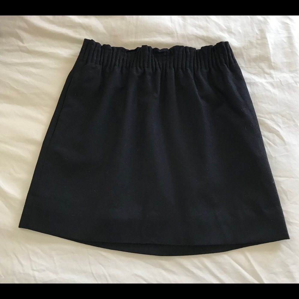 Black mini skirt